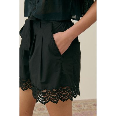 Pantaloncini larghi e ricamati con cintura, MAELYS LOUISE MISHA