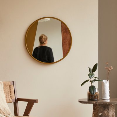 Miroir en métal et bois 60 cm ANDREA TIKAMOON