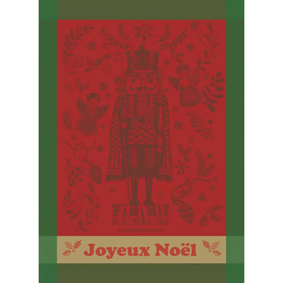 Torchon pur coton CASSE NOISETTE NOEL GARNIER THIEBAUT