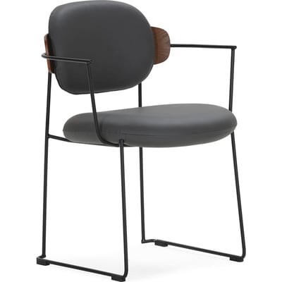 Chaise en métal et bois style contemporain RECOLLECTION