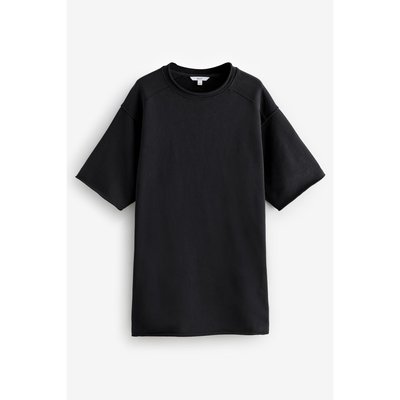 Robe ras de cou délavé à ourlet brut NEXT