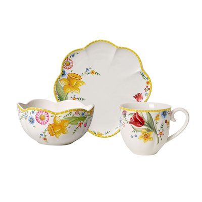 Ens. Petit-Déj., Fleurs, 6 P., Pour 2 P. SPRING AWAKENING VILLEROY & BOCH