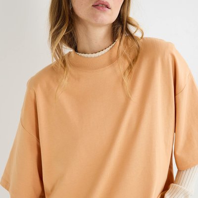 T-shirt manches courtes uni en coton BIO GOTS MONOPRIX