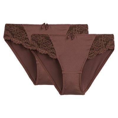 Confezione da 2 slip in pizzo e microfibra Anthea ANNE WEYBURN