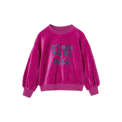 Sweat en velours lisse VERTBAUDET