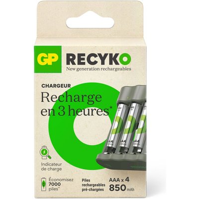Chargeur secteur B441 + 4 AAA 850mAh GPE