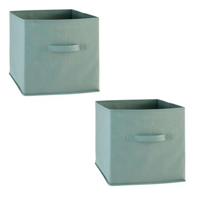 Lot de 2 boîtes de rangement en tissu MIX N' MODUL TOILINUX