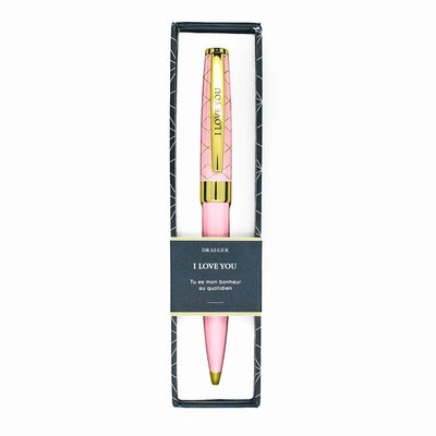 Stylo à bille personnalisé I LOVE YOU DRAEGER PARIS