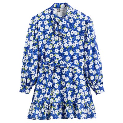Abito collo lavallière, maniche lunghe, stampato ROSEANNA x LA REDOUTE