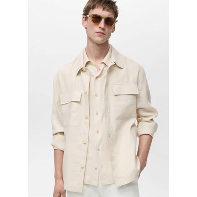 Surchemise 100 % lin poches MANGO MAN