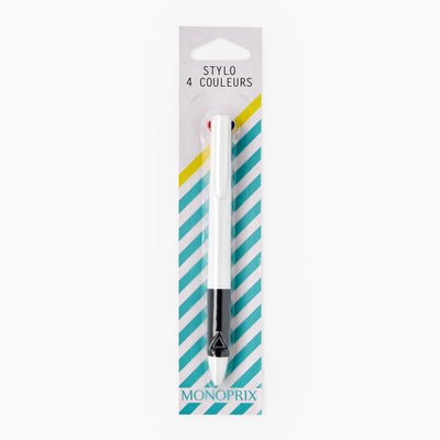 Stylo billes 4 couleurs MONOPRIX MAISON
