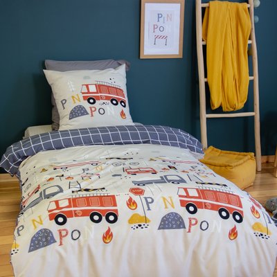 Parure de lit enfant Pompier COTE DECO