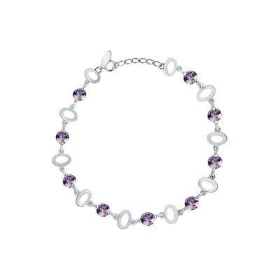 Bracelet en argent 925 et cristal CLEOR