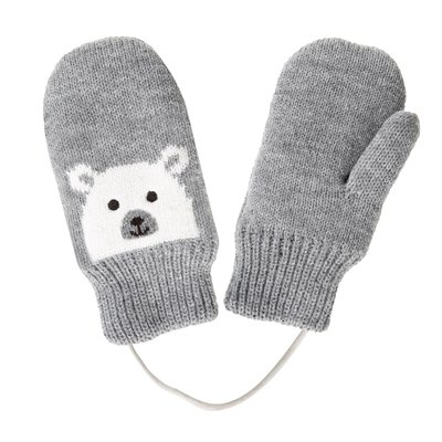 Gants motif ours - doublées imitation fourrure ISOTONER