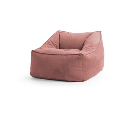 Pouf interieur avec dossier velours INGA MAMBO MAGMA HEIMTEX