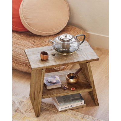 Table de chevet de bois en pin massif - THYONE HANNUN