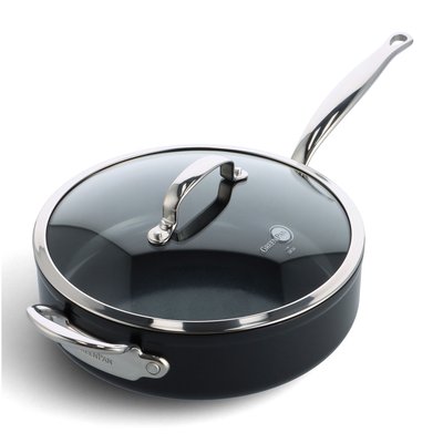Sauteuse Barcelona pro 28 cm et son couvercle GREENPAN