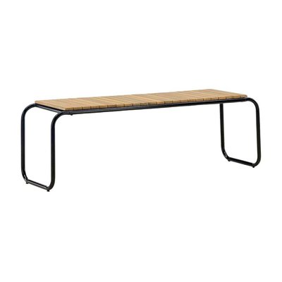 Banc de jardin en aluminium et acacia Holmbeck VENTURE HOME