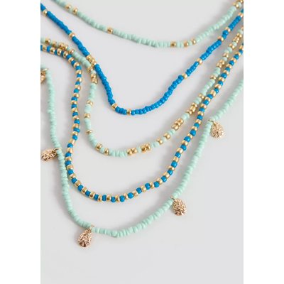 Collier multichaînes à perles MANGO TEEN