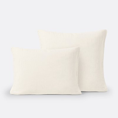 Kumla Plain Cotton Muslin Pillowcase LA REDOUTE INTERIEURS