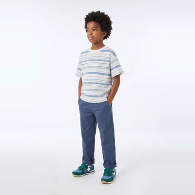 Pantalon chino droit uni, en coton MONOPRIX