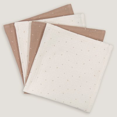 Pack of 4 Squares in Cotton Muslin LA REDOUTE COLLECTIONS