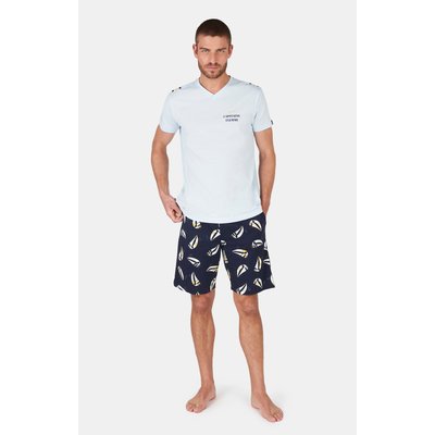 Pyjashort en coton imprimé Capitaine Flemme ARTHUR