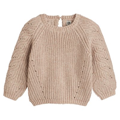 Trui met ronde hals in grof tricot LA REDOUTE COLLECTIONS