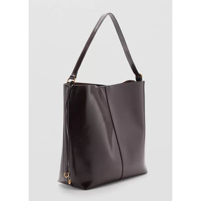 Sac porté épaule finition brillante MANGO
