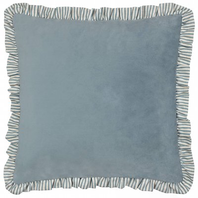 Solene Ruffle Velvet Cushion WYLDER