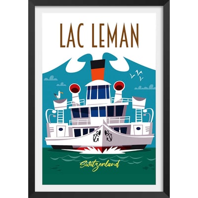 Poster de le lac leman HEXOA