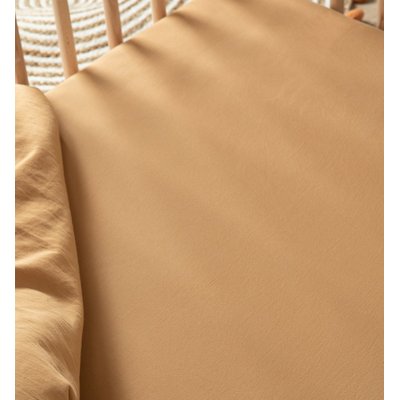 Drap housse bébé SATIN DE COTON BIO LAVÉ KADOLIS
