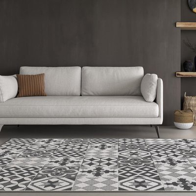 Tapis extérieur tissé kilim rectangle IRISA 3 UN AMOUR DE TAPIS