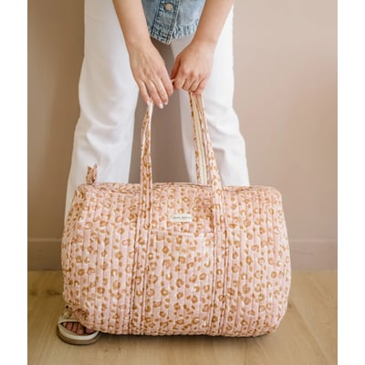 Sac weekend en coton matelassé Bengal Lana BINDI ATELIER