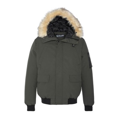 Blouson bomber chaud zippé à capuche Keyburn SCHOTT