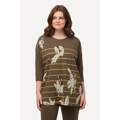 T-shirt oversize à col rond et manches 3/4 ULLA POPKEN