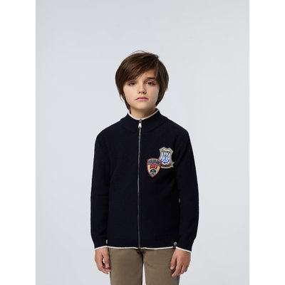 Pull zippé et écussons upcyclés NORTH SAILS