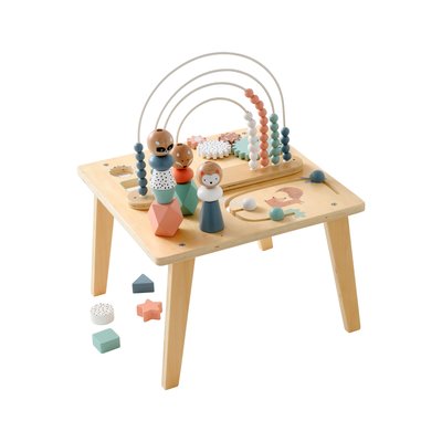Table d'activités Arc-en-ciel en bois VERTBAUDET
