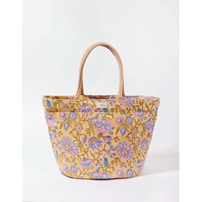 Sac panier réversible en jute imprimé JUTE LA FIANCÉE