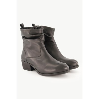 Bottines en cuir avec plis, largeur H ULLA POPKEN