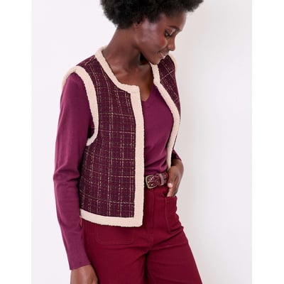 Gilet réversible sherpa et à motifs RISI LA FIANCÉE
