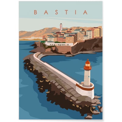 Affiche ville Bastia 2 L'AFFICHERIE