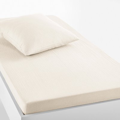 Drap-housse enfant uni gaze de coton, Kumla LA REDOUTE INTERIEURS