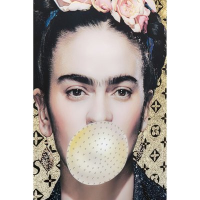 Tableau artiste féminine avec un chewing-gum KARE DESIGN