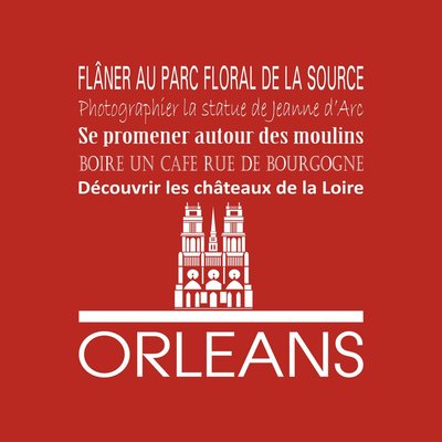 Tableau Sur Toile Orléans ILLUSTRATION CEANOTHE