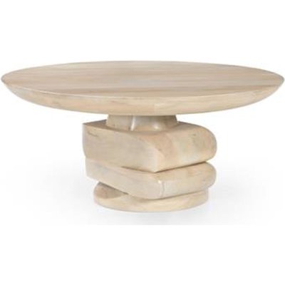 Table basse en bois, ronde élégance RECOLLECTION