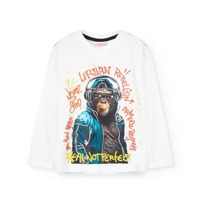 T-shirt en coton à manches longues BOBOLI