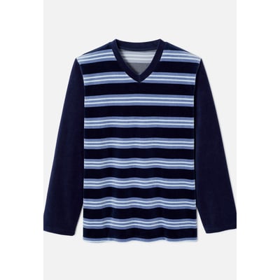 Pyjama velours rayé mélange coton DAMART