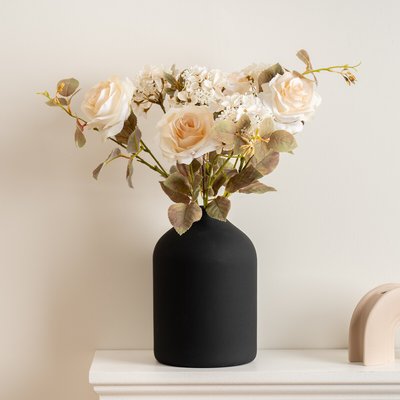 55cm Cream Rose Bouquet SO'HOME