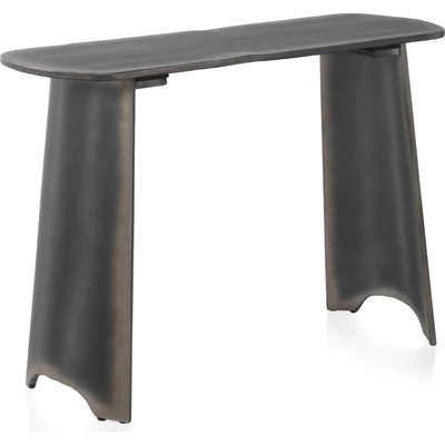 Consola design métal vieilli laqué ambiance contemporaine RECOLLECTION